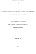 Cover page: Experimental Validation of Unlumped Model and Design Implications of its Bandwidth Manifold for Rotary Series Elastic Actuators