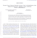 Cover page: Prostate Cancer Patients Gradually Advance Goals for Rehabilitation After Radical Prostatectomy: Applying a Lines-of-Defense Model to Rehabilitation