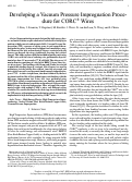 Cover page: Developing a Vacuum Pressure Impregnation Procedure for CORC Wires