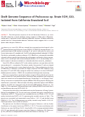 Cover page: Draft Genome Sequence of Pedococcus sp. Strain 5OH_020, Isolated from California Grassland Soil