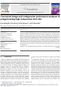 Cover page: Conceptual design and configuration performance analyses of polygenerating high temperature fuel cells