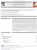 Cover page: Use of prothrombin complex concentrates and fibrinogen concentrates in the perioperative setting: a systematic review.