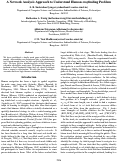 Cover page: A Network Analysis Approach to Understand Human-wayfinding Problem