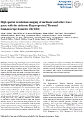 Cover page: High spatial resolution imaging of methane and other trace gases with the airborne Hyperspectral Thermal Emission Spectrometer (HyTES)