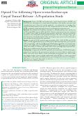 Cover page: Opioid Use following Open versus Endoscopic Carpal Tunnel Release: A Population Study.