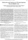 Cover page: Fabrication and Analysis of 150-mm-Aperture Nb3Sn MQXF Coils