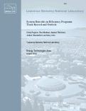 Cover page: System Retrofits in Efficiency Programs: Track Record and Outlook