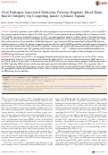 Cover page: Viral Pathogen-Associated Molecular Patterns Regulate Blood-Brain Barrier Integrity via Competing Innate Cytokine Signals