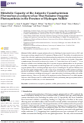 Cover page: Metabolic Capacity of the Antarctic Cyanobacterium Phormidium pseudopriestleyi That Sustains Oxygenic Photosynthesis in the Presence of Hydrogen Sulfide