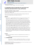 Cover page: A comparative review of evaporative dry eye disease and meibomian gland dysfunction in dogs and humans