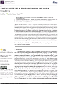 Cover page: The Role of PIK3R1 in Metabolic Function and Insulin Sensitivity.