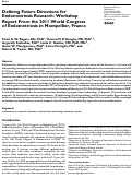 Cover page: Defining Future Directions for Endometriosis Research: Workshop Report From the 2011 World Congress of Endometriosis in Montpellier, France