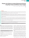 Cover page: Changes in the thalamus in atypical parkinsonism detected using shape analysis and diffusion tensor imaging.