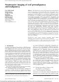 Cover page: Noninvasive imaging of oral premalignancy and malignancy