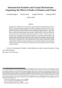 Cover page: Instrumental Variables and Causal Mechanisms: Unpacking the Effect of Trade on Workers and Voters
