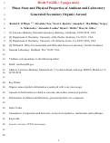 Cover page: Phase State and Physical Properties of Ambient and Laboratory Generated Secondary Organic Aerosol