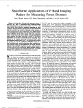 Cover page: Spaceborne applications of P band imaging radars for measuring forest biomass