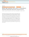 Cover page: Bright high-repetition-rate source of narrowband extreme-ultraviolet harmonics beyond 22 eV