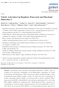 Cover page: Notch1 activation up-regulates pancreatic and duodenal homeobox-1.