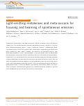 Cover page: Light-emitting metalenses and meta-axicons for focusing and beaming of spontaneous emission