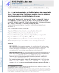 Cover page: Use of Oral Anticoagulation in Eligible Patients Discharged With Heart Failure and Atrial Fibrillation