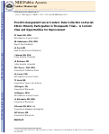 Cover page: Five National Cancer Institute–designated cancer centers' data collection on racial/ethnic minority participation in therapeutic trials