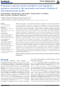 Cover page: Proteomic analysis reveals metabolic and regulatory systems involved in the syntrophic and axenic lifestyle of Syntrophomonas wolfei.