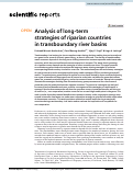 Cover page: Analysis of long-term strategies of riparian countries in transboundary river basins