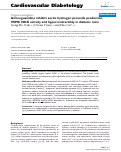 Cover page: Aminoguanidine inhibits aortic hydrogen peroxide production, VSMC NOX activity and hypercontractility in diabetic mice