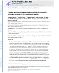 Cover page: Epilepsy and neurobehavioral abnormalities in mice with a dominant-negative KCNB1 pathogenic variant