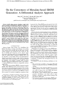 Cover page: On the Correctness of Metadata-Based SBOM Generation: A Differential Analysis Approach