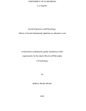 Cover page: Social Experience and Physiology: Effects of Social Relationship Qualities on Allostatic load