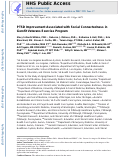 Cover page: PTSD Improvement Associated with Social Connectedness in Gerofit Veterans Exercise Program