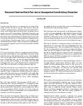 Cover page: Recurrent Head and Neck Pain due to Unsuspected Carotid Artery Dissection