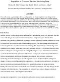 Cover page: Acquisition of Crosswell Seismic Monitoring Data