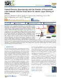 Cover page: Optical Emission Spectroscopy and Gas Kinetics of Picosecond Laser-Induced Chlorine Dissociation for Atomic Layer Etching of Silicon.