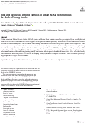 Cover page: Risk and Resilience Among Families in Urban AI/AN Communities: the Role of Young Adults.