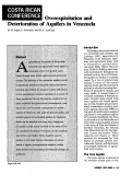 Cover page: Overexploitation and Deterioration of Aquifers in Venezuela