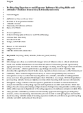 Cover page of Do bicycling experiences and exposure influence bicycling skills and attitudes? Evidence from a bicycle-friendly university