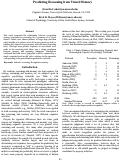 Cover page: Predicting Reasoning from Visual Memory