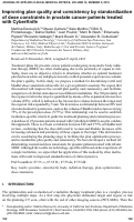 Cover page: Improving plan quality and consistency by standardization of dose constraints in prostate cancer patients treated with CyberKnife