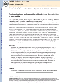 Cover page: Treatment options for hypertriglyceridemia: From risk reduction to pancreatitis