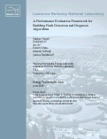 Cover page: A performance evaluation framework for building fault detection and diagnosis algorithms