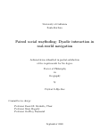 Cover page: Paired social wayfinding: Dyadic interaction in real-world navigation