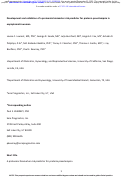 Cover page: Development and validation of a proteomic biomarker risk predictor for preterm preeclampsia in asymptomatic women