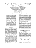 Cover page: Cognitive Plausibility of a Conceptual Framework