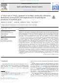 Cover page: Δ 13 CH 3 D and Δ 12 CH 2 D 2 signatures of methane aerobically oxidized by Methylosinus trichosporium with implications for deciphering the provenance of methane gases