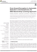 Cover page: From Sound Perception to Automatic Detection of Schizophrenia: An EEG-Based Deep Learning Approach