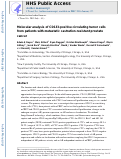 Cover page: Molecular analysis of CD133-positive circulating tumor cells from patients with metastatic castration-resistant prostate cancer.