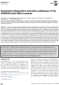 Cover page: Substrate-independent activation pathways of the CRISPR-Cas9 HNH nuclease.